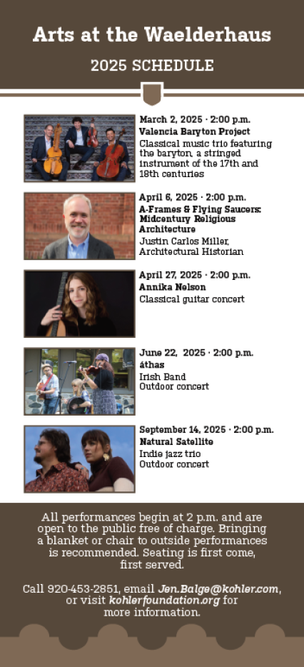 arts at the waelderhaus rack card png